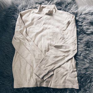 LANDS’ END | Cream Turtle Neck Long Sleeve